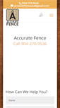 Mobile Screenshot of accuratefenceusa.com